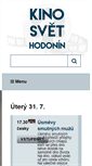 Mobile Screenshot of m.kinosvet.eu